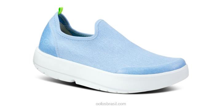 lavagem azul OOFOS sapato baixo feminino oomg eezee 62V275