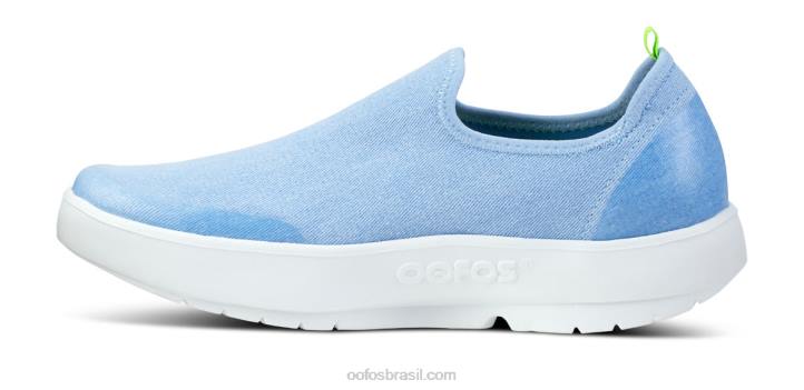 lavagem azul OOFOS sapato baixo feminino oomg eezee 62V275