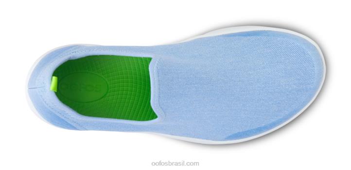 lavagem azul OOFOS sapato baixo feminino oomg eezee 62V275