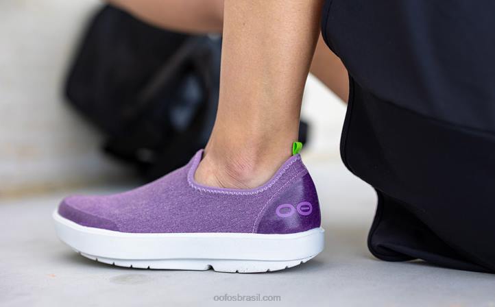 lavagem roxa OOFOS sapato baixo feminino oomg eezee 62V276