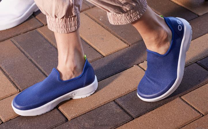 marinha OOFOS sapato baixo feminino oomg eezee 62V286