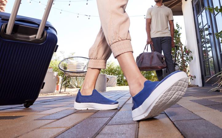 marinha OOFOS sapato baixo feminino oomg eezee 62V286