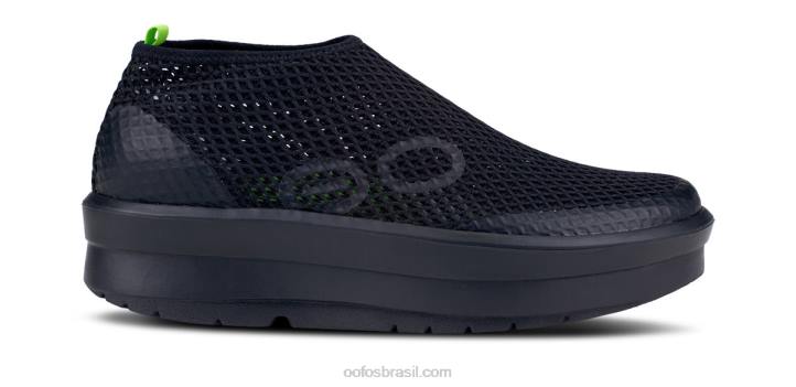 preto OOFOS sapato oomega chukka feminino 62V288
