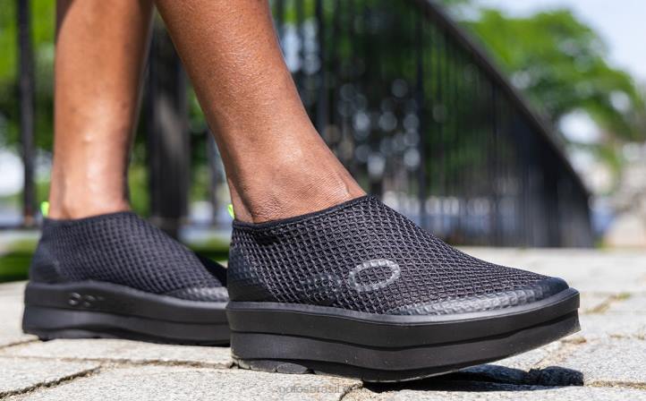 preto OOFOS sapato oomega chukka feminino 62V288
