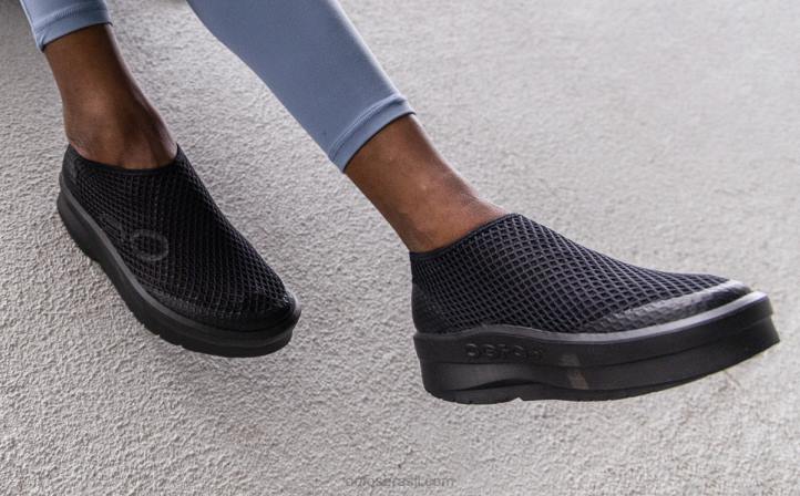 preto OOFOS sapato oomega chukka feminino 62V288