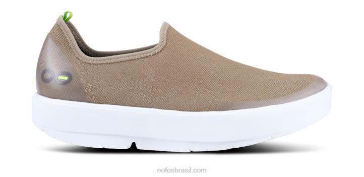 taupe branco OOFOS sapato baixo feminino oomg eezee 62V282