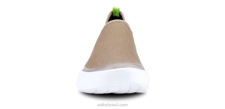 taupe branco OOFOS sapato baixo feminino oomg eezee 62V282