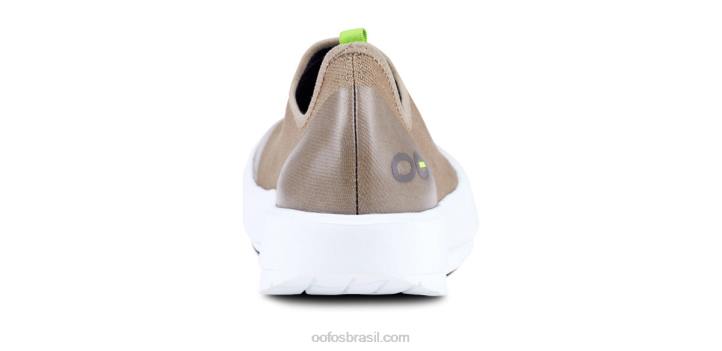 taupe branco OOFOS sapato baixo feminino oomg eezee 62V282
