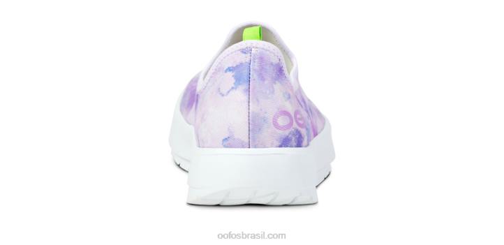 tie dye lavanda OOFOS sapato baixo feminino oomg eezee 62V274