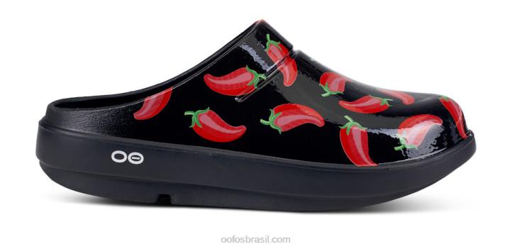 Pimenta OOFOS tamanco feminino edição limitada oocloog 62V292