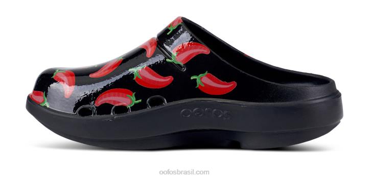 Pimenta OOFOS tamanco feminino edição limitada oocloog 62V292