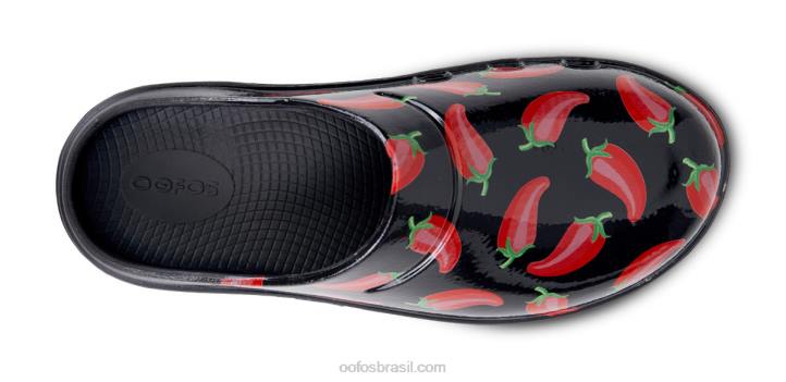 Pimenta OOFOS tamanco feminino edição limitada oocloog 62V292