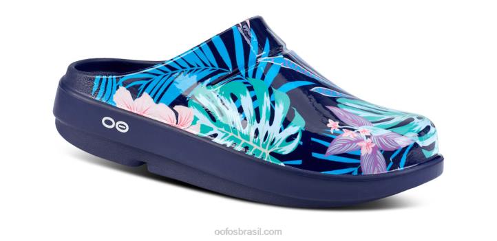 flora havaiana OOFOS tamanco feminino edição limitada oocloog 62V299