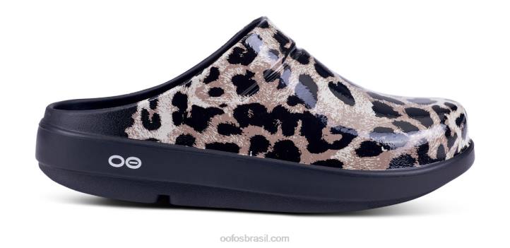 guepardo OOFOS tamanco feminino edição limitada oocloog 62V294