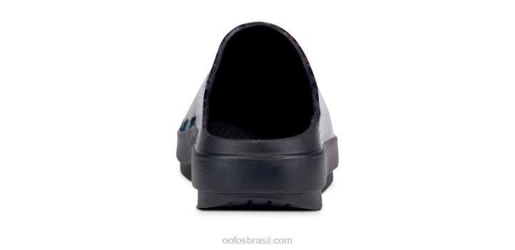 leopardo arco-íris OOFOS tamanco feminino edição limitada oocloog 62V298