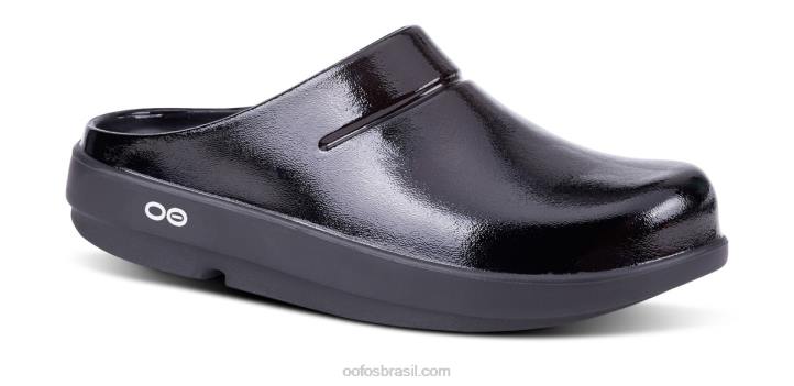 preto OOFOS tamanco feminino oocloog luxo 62V296