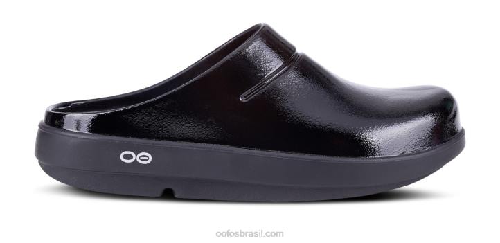 preto OOFOS tamanco feminino oocloog luxo 62V296