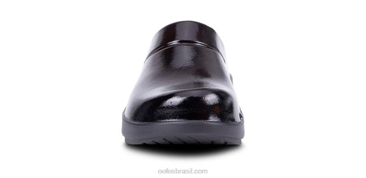 preto OOFOS tamanco feminino oocloog luxo 62V296